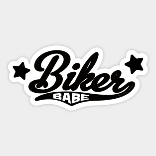 Biker Babe Design Sticker